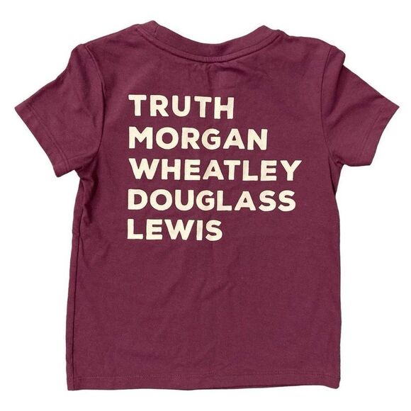 Sojourner, Garrett, Phyllis, Frederick & Edmonia Toddler Girl’s Purple Tee 4T - Picture 3 of 8